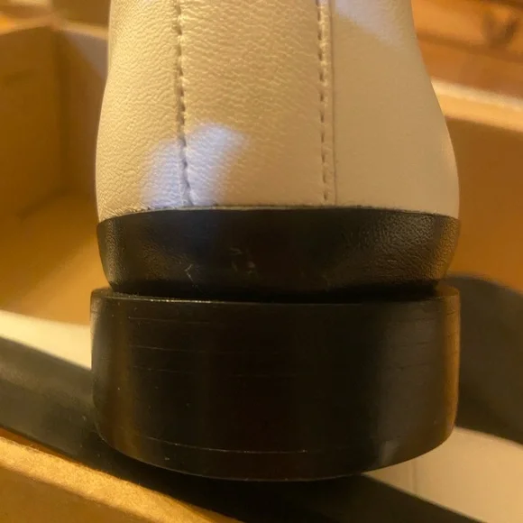 Vince white with Black Leather ankle boots - Picture 5 of 8